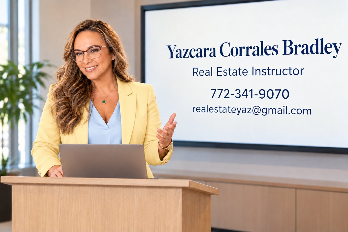 Yaz teaching a real estate class