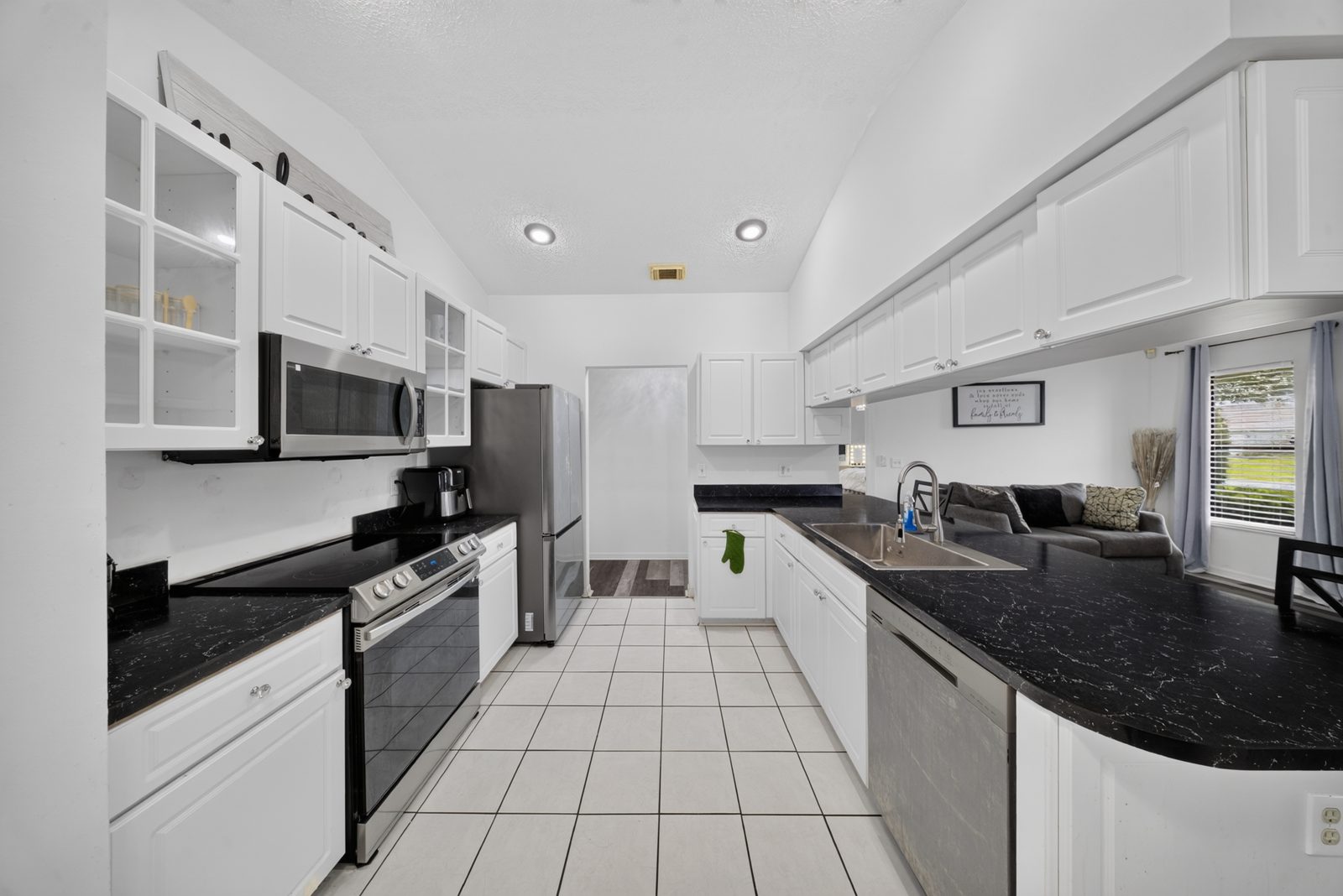 A clean, bright kitchen ready to sell