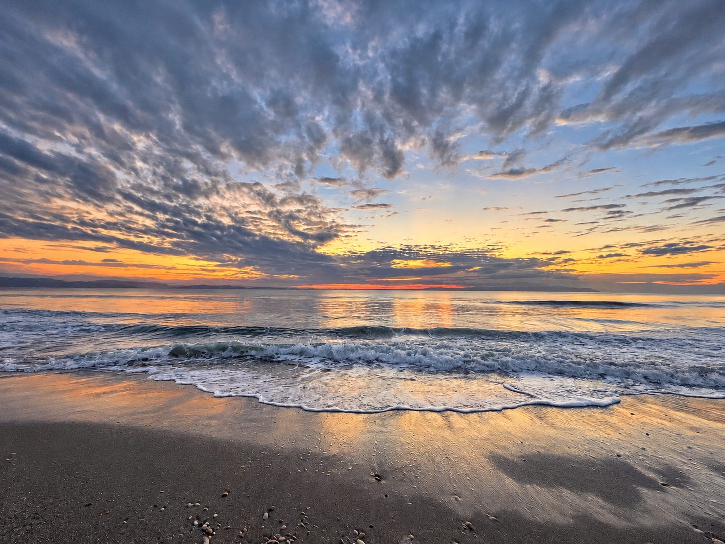 Sunset over a beach in Costa Rica