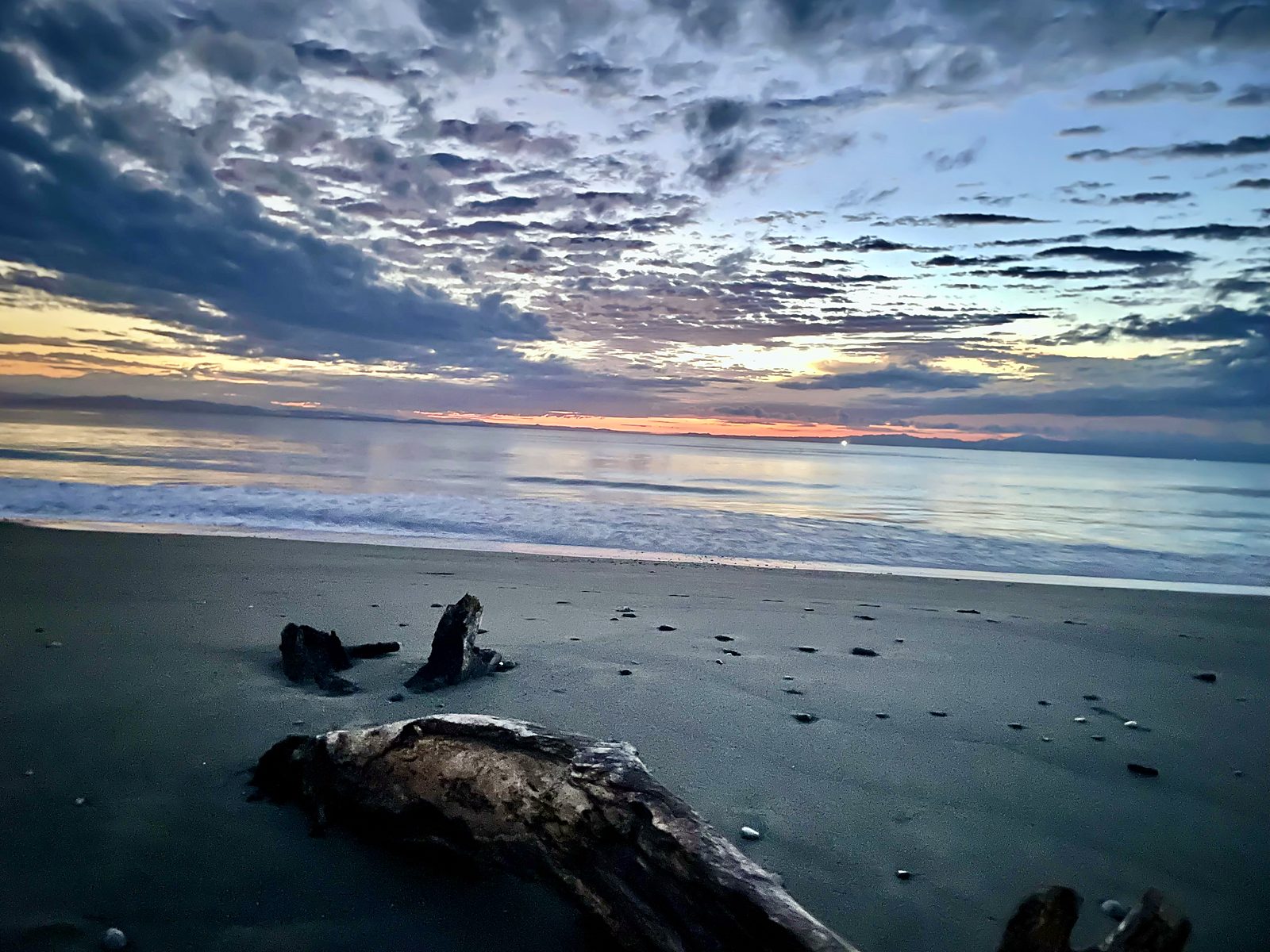 Sunset over a Costa Rica beach