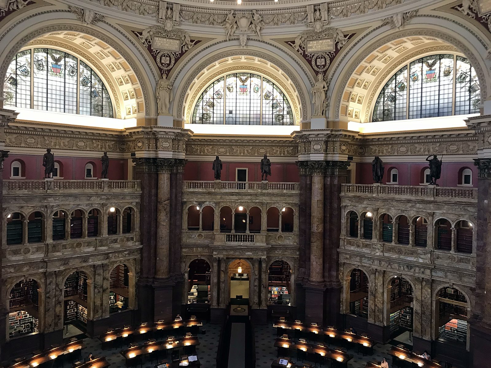 The Main Reading Room at the Library of Congress