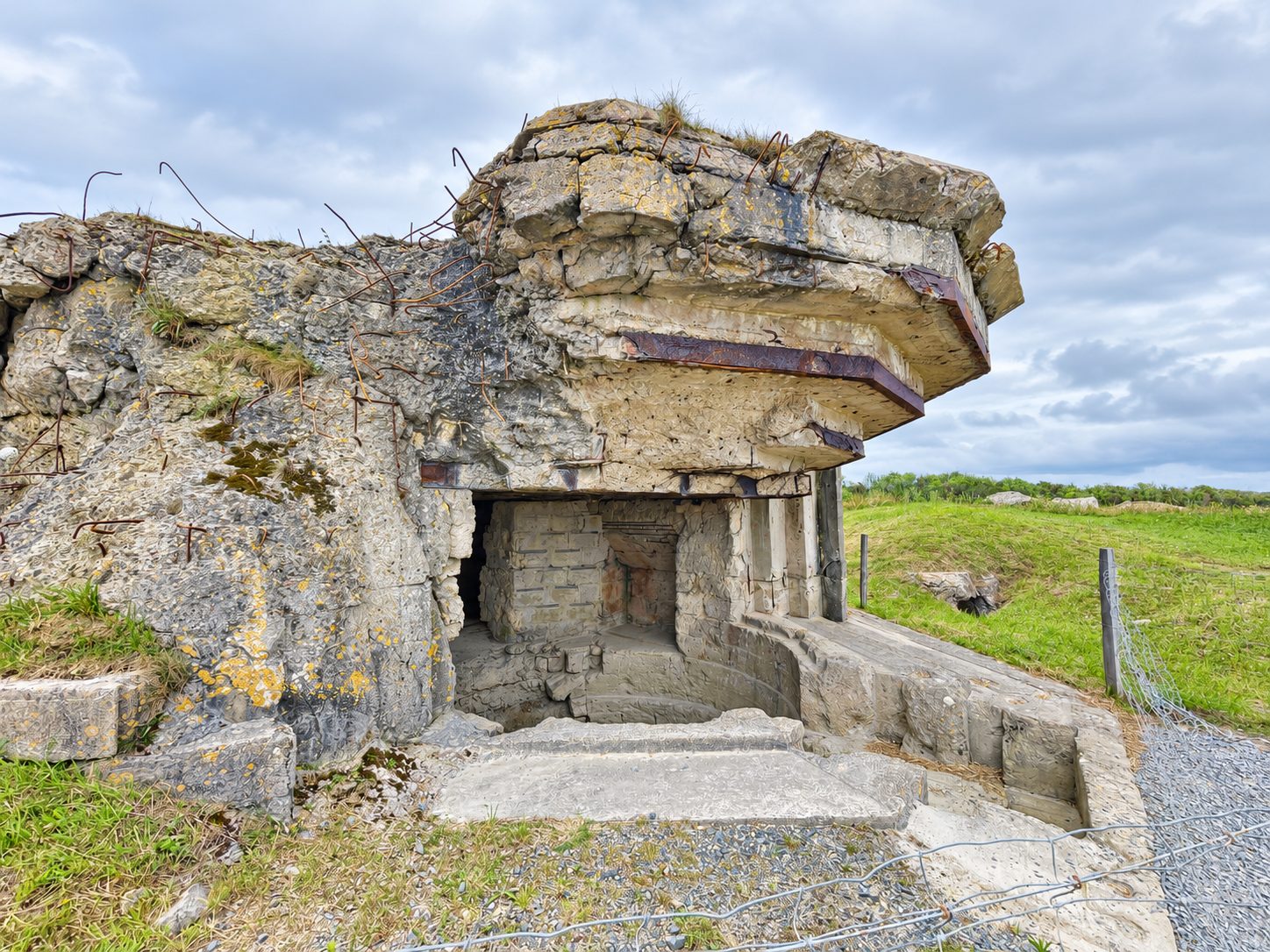 A German bunker from World War II in Normandy
