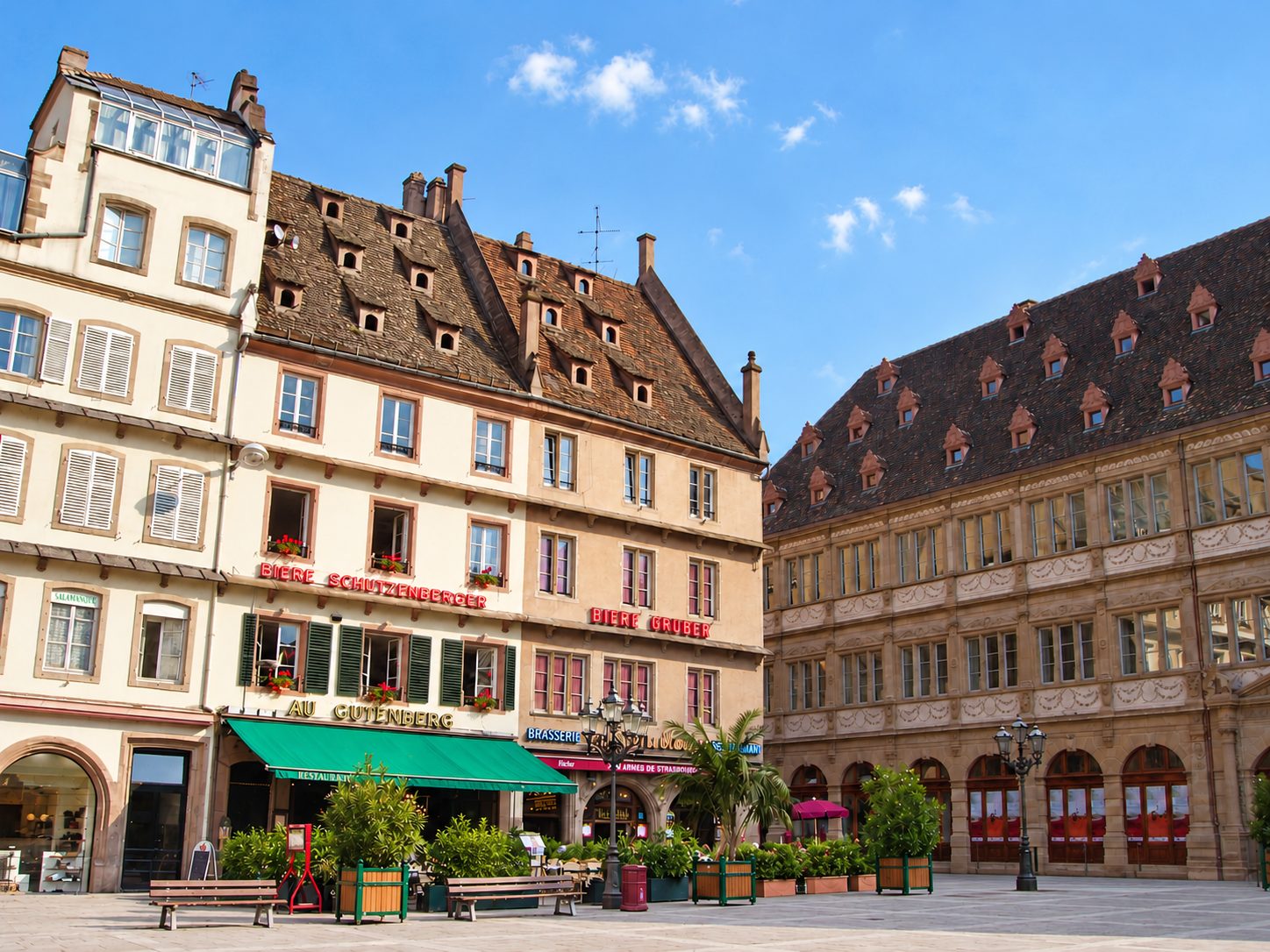 The Place Gutenberg in Strasbourg, France