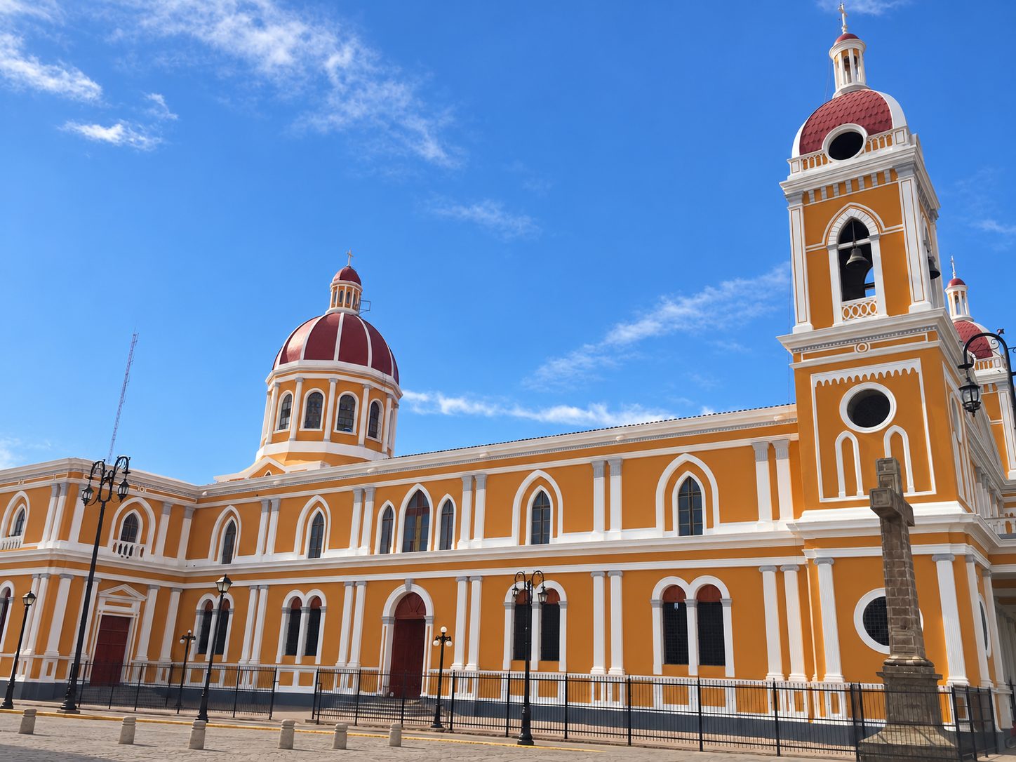 The yellow Cathedral of Granada, Nicaragua