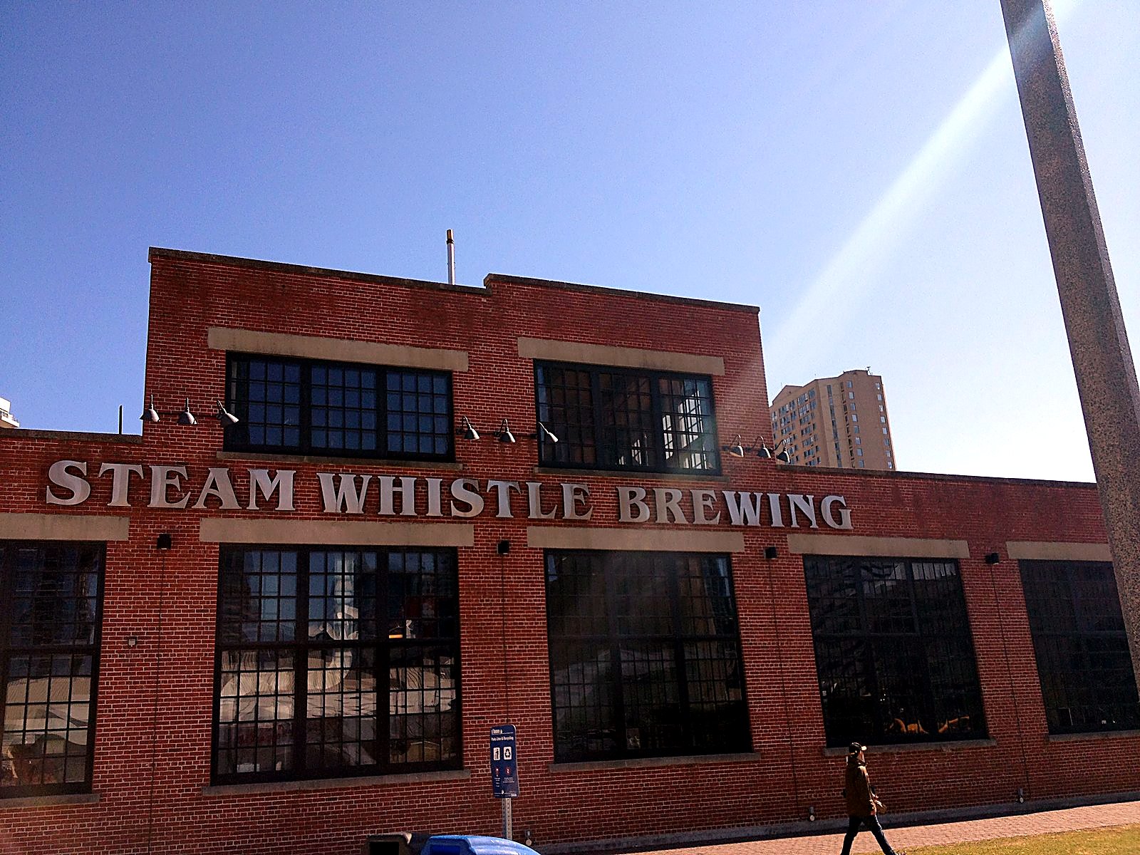 The Steam Whistle Brewing building in Toronto
