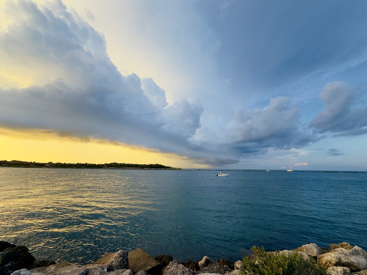 Florida water at sunset