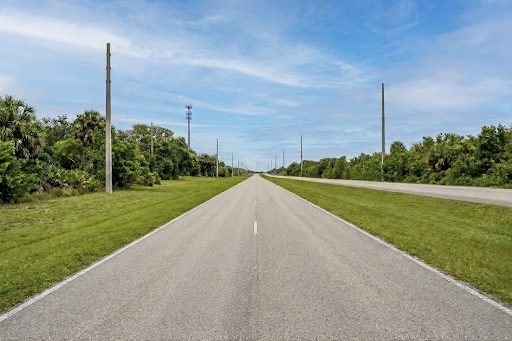US Highway 1 in front of the property
